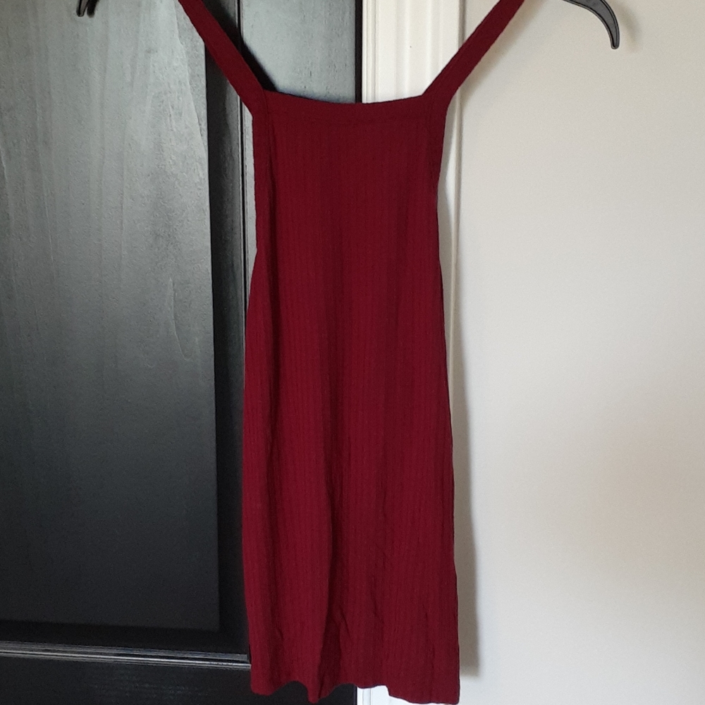 BKE dark red tank.